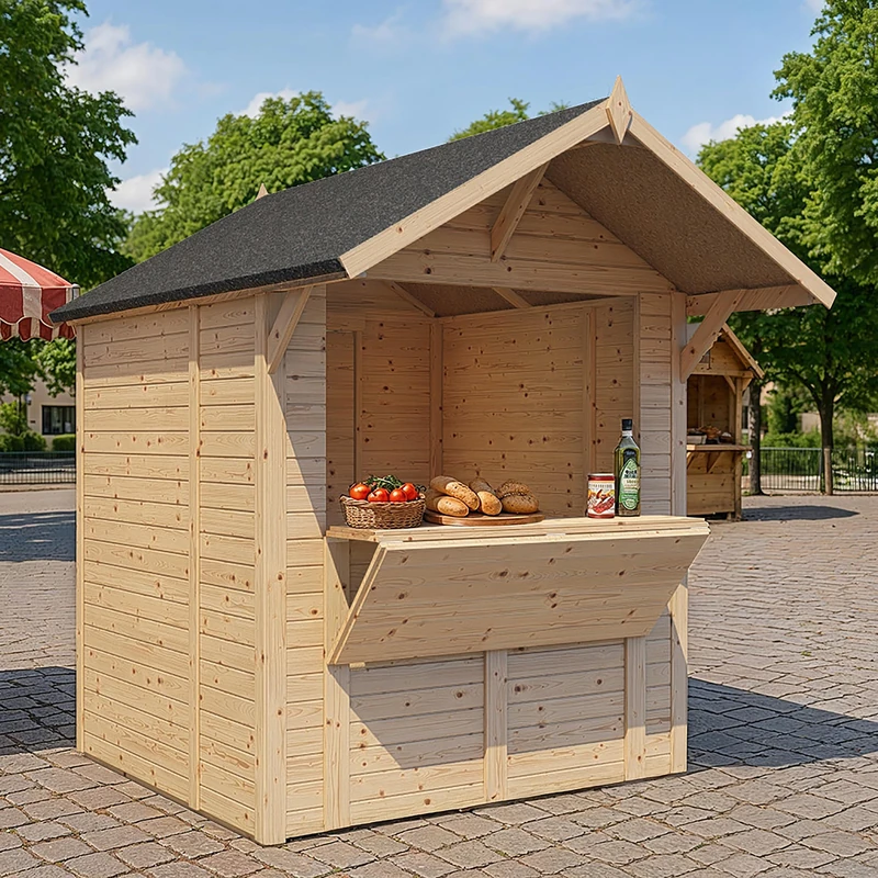 Rowlinson Bertilo Tongue & Groove Market Stall/Kiosk 6' x 6'