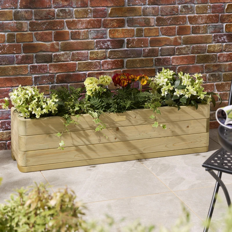 Rowlinson Marberry Trough Planter 1.2m