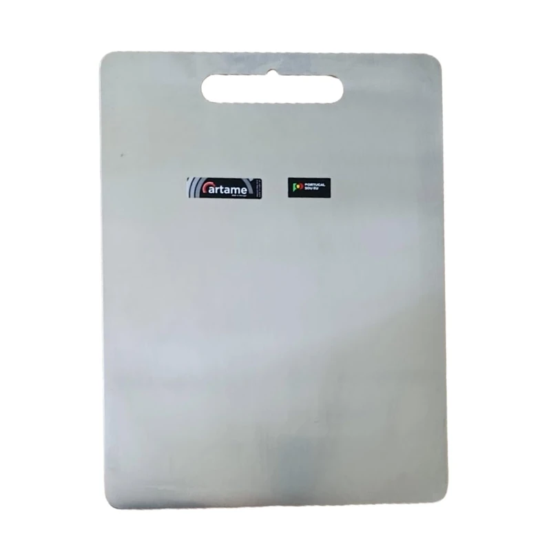Artame ART80930 Stainless Steel Chopping Board, Anti-Bacterial Smooth Stainless Steel Plate for Kitchen, 40 x 30 cm