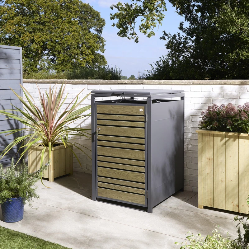 Rowlinson Chelsea Single Bin Store - Oak