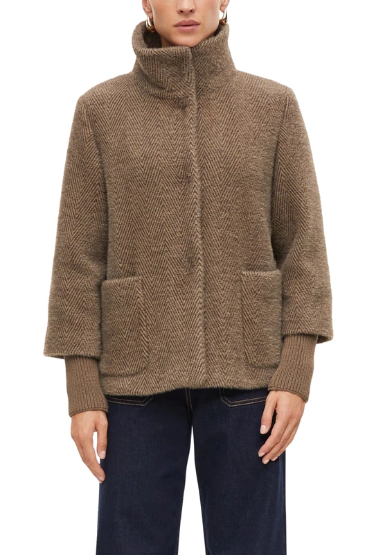 s.Oliver Jacket with stand-up collar