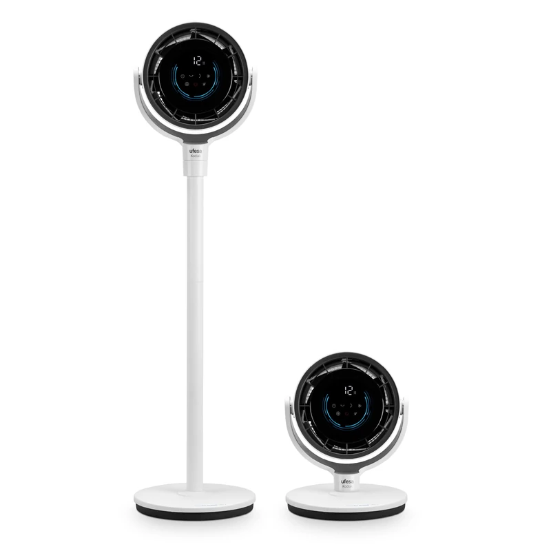 Ufesa Kodiak SilentAirMotion 3D Air Circulator, Brushless Motor, 24 W, Vortex Motion System, 12 Speeds, 3 Modes, 3D Oscillation, LCD Touch Screen, Adjustable, Remote Control - Image 1