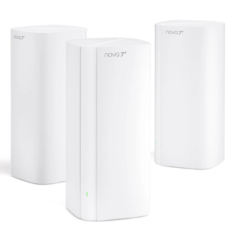 Tenda ME6 Pro WiFi 7 Mesh System - BE5100 Dual-Band (5GHz: 4323 Mbps,2.4GHz: 688 Mbps), Wide Coverage, 1×2.5G and 2×1G Ports, Seamless Roaming, VPN, 4K-QAM, NFC Connection