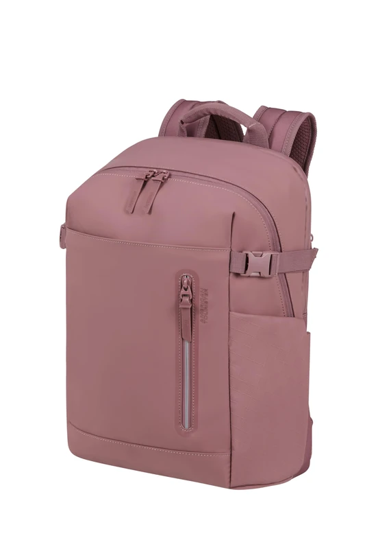 American Tourister Urban Tide - Laptop Backpack 15.6", Water-Repellent Business & School Backpack, for Office, School & University - Pink (Galactic Mauve) - Image 1