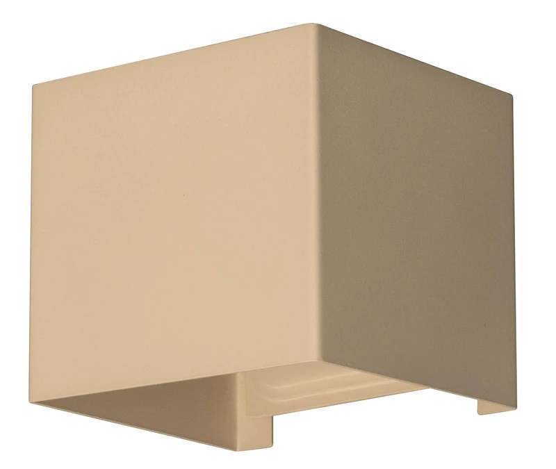 Outdoor Wall Light, Sand Colour, Light Output 10°-120° Adjustable, W: 11 cm, H: 10 cm, Projection: 10 cm, 2X LED 3 W 3000 K, 620 lm - Image 1