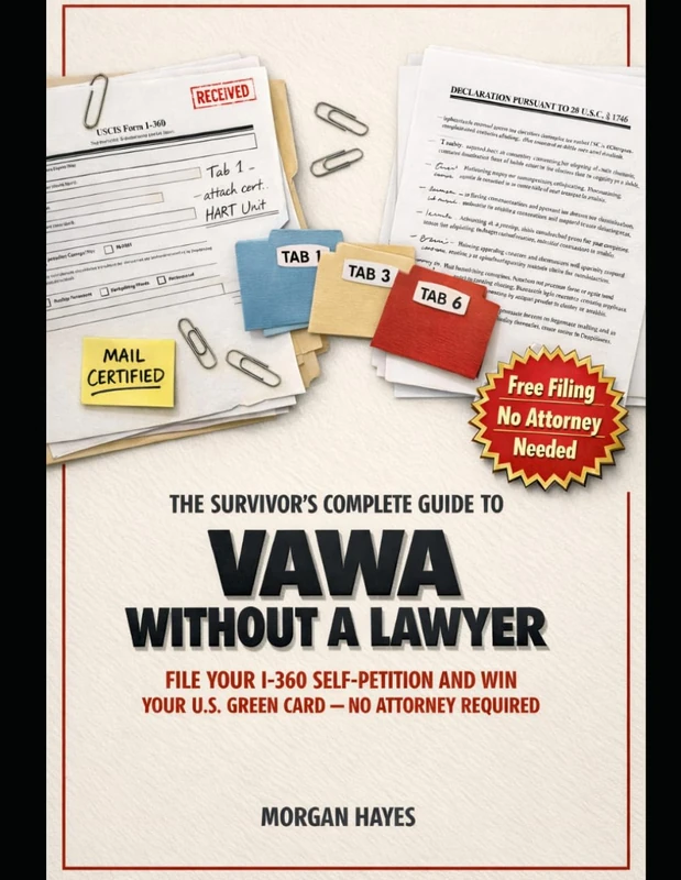 VAWA WITHOUT A LAWYER: HOW TO PREPARE, FILE, AND WIN YOUR I-360 SELF-PETITION FOR A U.S. GREEN CARD — A STEP-BY-STEP LEGAL TOOLKIT WITH TEMPLATES, CHECKLISTS, AND SAMPLE DECLARATIONS