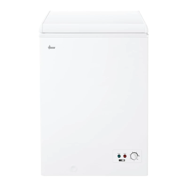Hoover Free Standing Chest Freezer,1 Door, E Class, 100L Total Capacity, White 54.5x49x84.5cm - HOCH100EMK