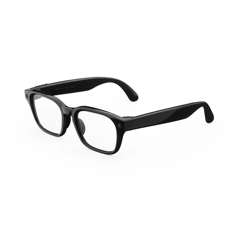 Meta Adventurer Classic Black | AI glasses for women, men AI, 12MP camera, live translate – 3K HD resolution – 8+ hour battery – Transitions® Grey lenses - Image 1