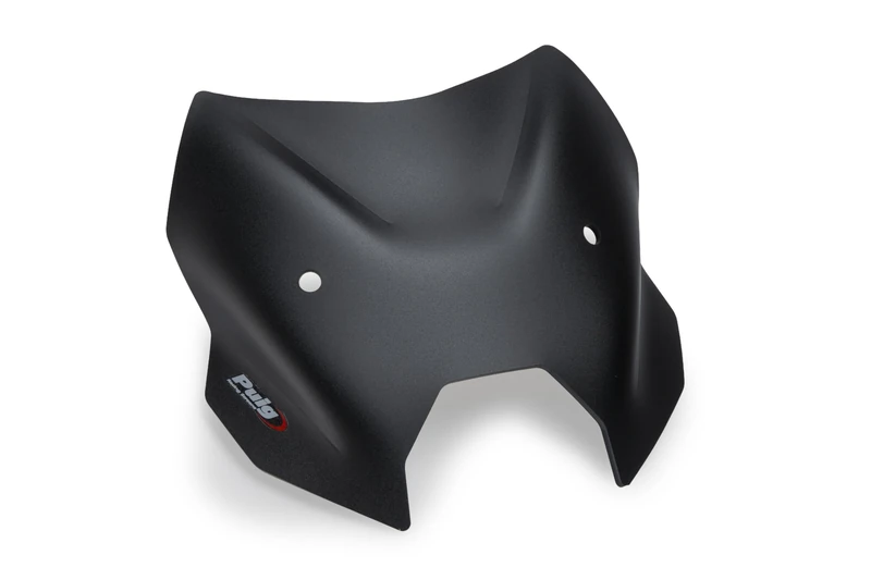 Puig 22710J Naked New Generation Sport sporty and aerodynamic in 3 mm acrylic with raised design improving protection while maintaining wide visibility, Matte Black - Image 1