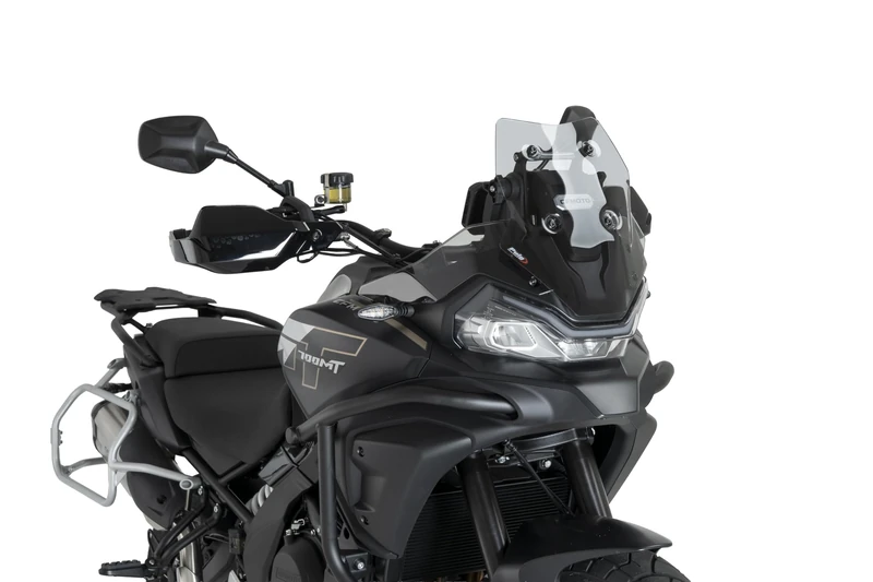 Puig 22836H Sport Screen compact and aerodynamic in high-impact acrylic with rounded profile and sporty design improving protection and visibility, Smoke