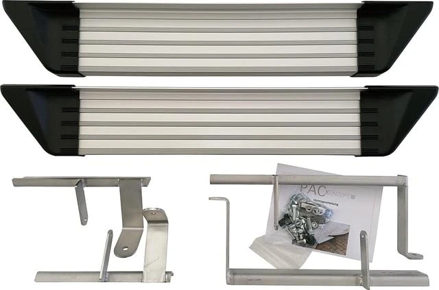 PACKonzept Additional Freestyle Step for Fiat Ducato from 2006, Aluminium, Silver, 79 x 13 cm, Maximum Load 140 kg