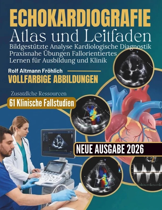 Echokardiografie Atlas und Leitfaden: Bildgestützte Analyse Kardiologische Diagnostik Praxisnahe Übungen Fallorientiertes Lernen für Ausbildung und Klinik