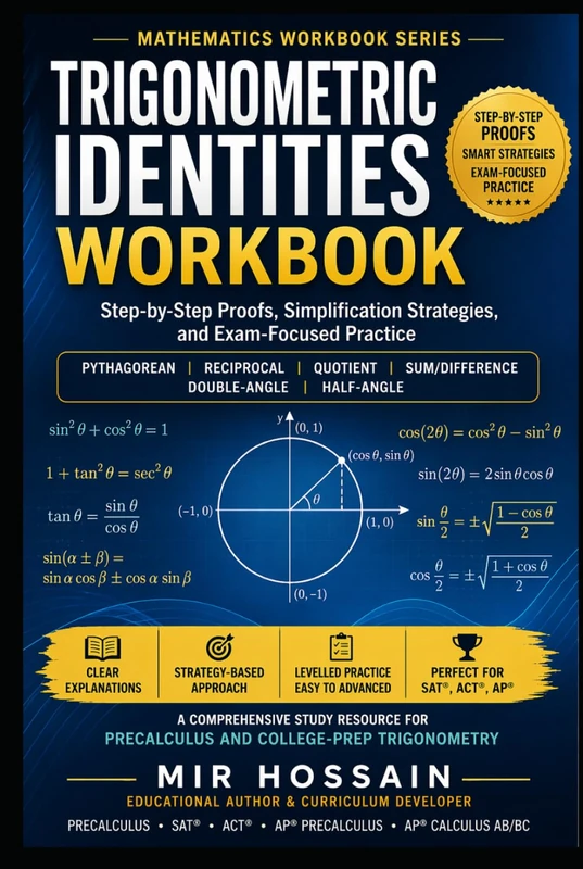 Trigonometric Identities Workbook: Step-by-Step Proofs, Simplification Strategies, and Exam-Focused Practice