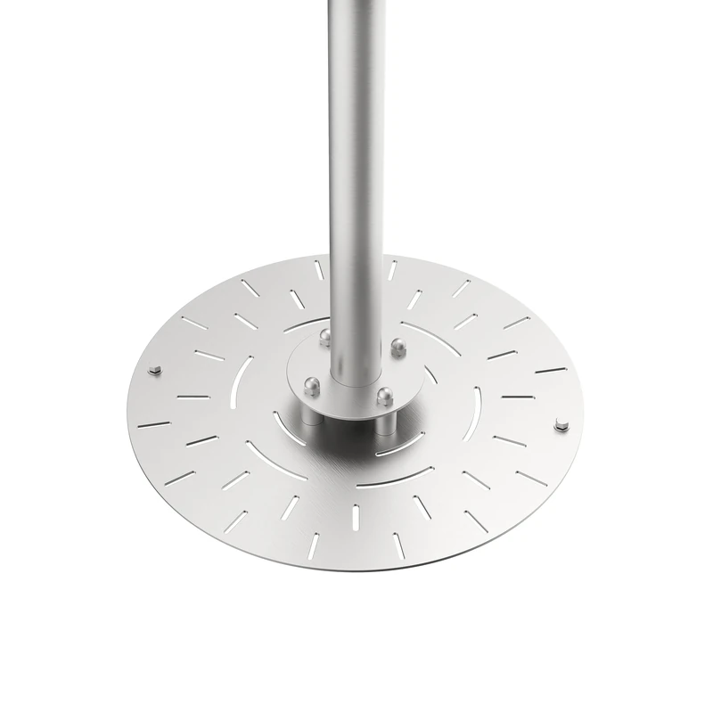 Gardwell Spring Floor Plate for Garden Shower, Diameter 40 cm, Stainless Steel Base with Water Drain 1.3 mm Steel, Sturdy Shower Base for Outdoor Shower