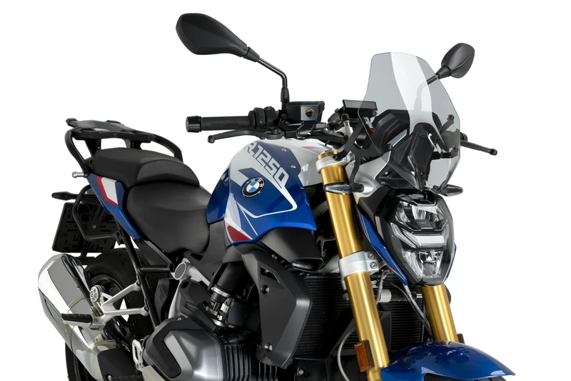 Puig 22299H New Generation Sport Smoked, windscreen designed to improve aerodynamic protection, renew the motorcycle’s aesthetics and offer simple mounting and secure fit with high-quality materials
