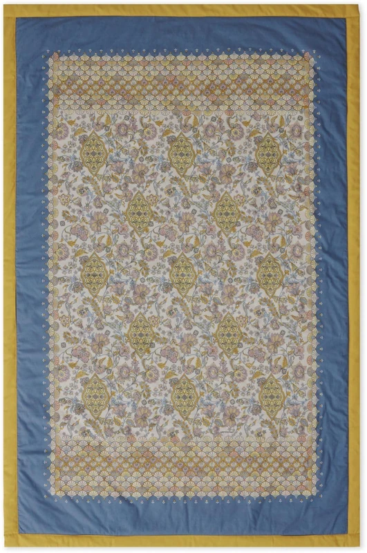 Bassetti Tigullio 9334988 Plaid 100% Cotton Pastel C1 Dimensions: 135 x 190 cm - Image 1