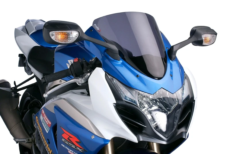 Puig 4932W New Generation Sport Transparent windscreen for motorcycle, aerodynamic design with high resistance and sporty style adaptable to different current models