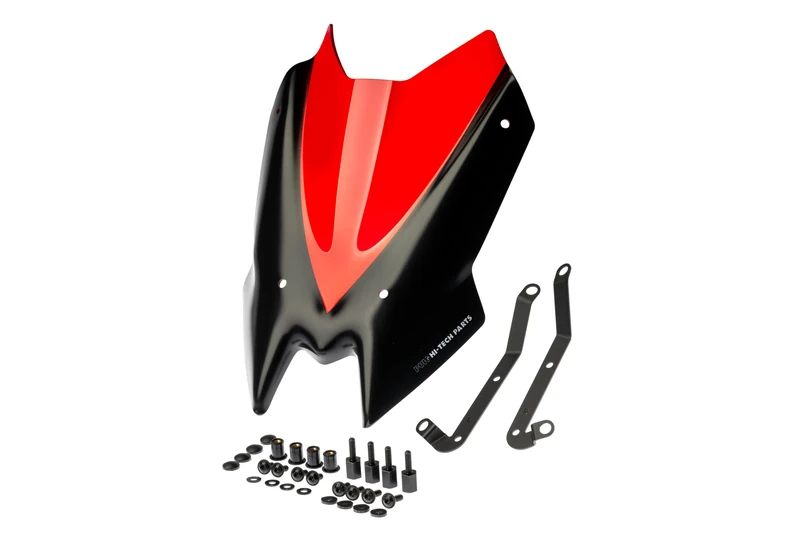 Puig 3864R New Generation Sport Red windscreen to improve the aesthetics, aerodynamic protection and overall performance of your motorcycle with a modern and sporty design