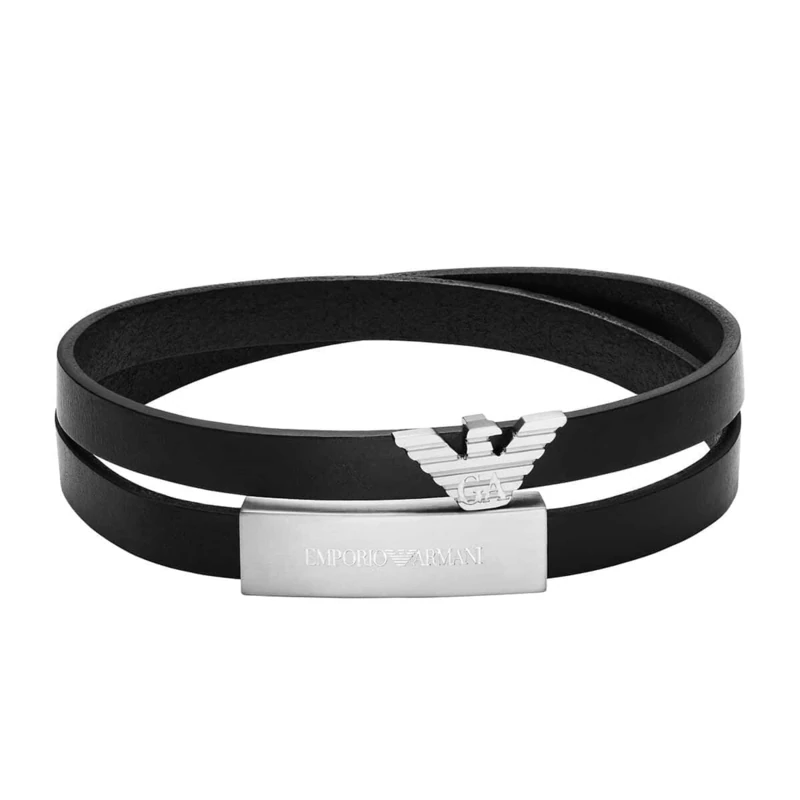 Emporio Armani Men's Silver-Tone Bracelet, EGS3311040 - Image 1