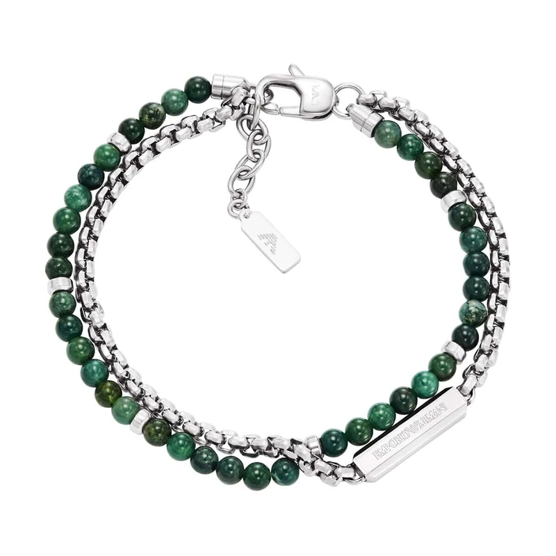 Emporio Armani Men's Silver-Tone Bracelet, EGS3316040
