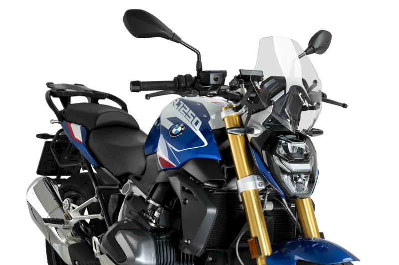 Puig 22299W New Generation Sport Transparent, windscreen designed to improve aerodynamic protection, renew the motorcycle’s aesthetics and offer simple mounting and secure fit