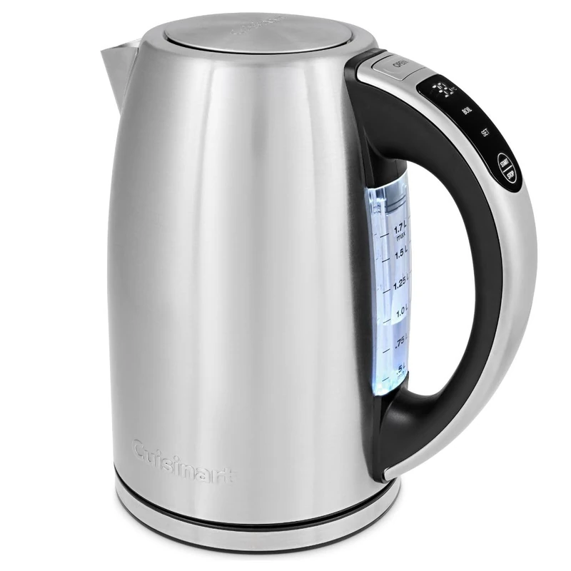 Cuisinart SmartElite Temp Control 1.7L Stainless Steel Electric Kettle | Digital Touchscreen | Adjustable heat 50°C to 100°C | 3KW Fast Boil | Push Button Lid | Washable anti-scale filter - Image 1