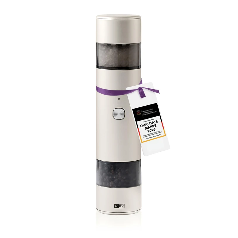 AdHoc i.Mill Duo USB Electric Salt and Pepper Grinder, Gravity Activated