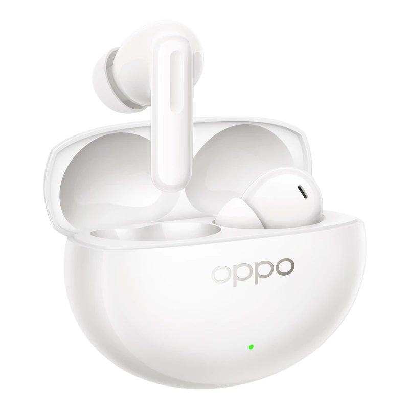 OPPO Enco Air5 Pro Bluetooth 6.0 Headphones with Active Noise Cancellation 55dB, Up to 54h Battery, Hi-Res LHDC Sound, Low Latency 94ms, IP55, White