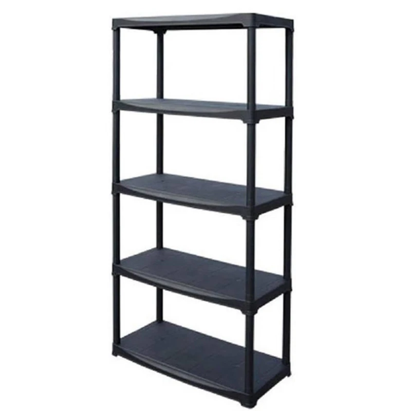 Modular shelf with 5 plastic shelves in polypropylene, 80 x 40 x 176 cm. - Image 1