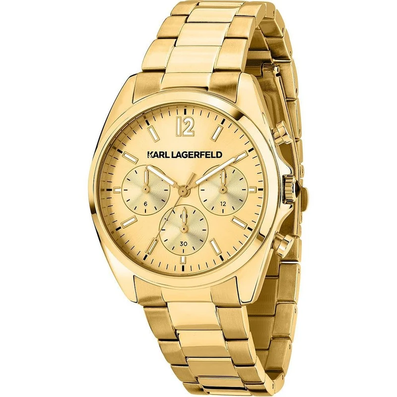 Reloj Karl Lagerfeld - Round Essentials 38mm Mult Yg Dial Yg Br / 5 Atm