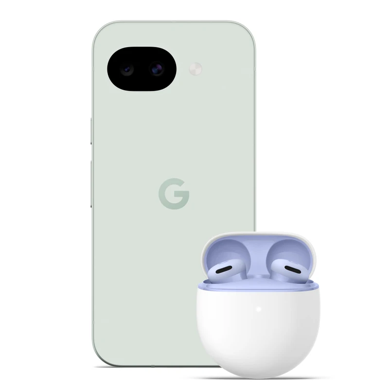 Google Pixel 10a - Fog, 128GB + Pixel Buds 2a - Iris