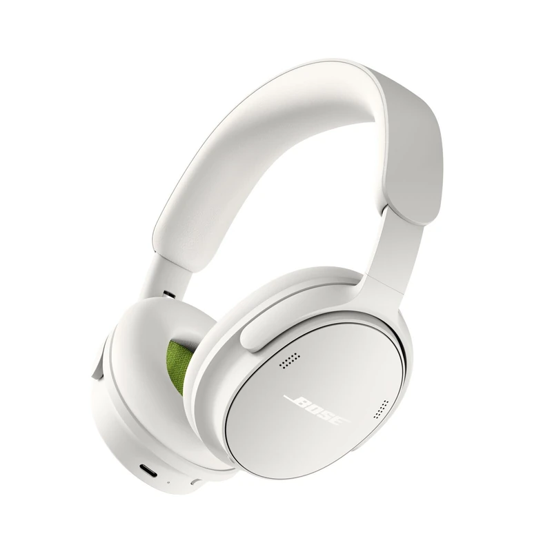 Bose QuietComfort Headphones (2nd Gen) - Wireless Headphones, Active Over Ear Noise Cancelling and Mic, Immersive Audio, USB-C Charging and Lossless Audio, Up to 24 Hours of Play time, White Smoke