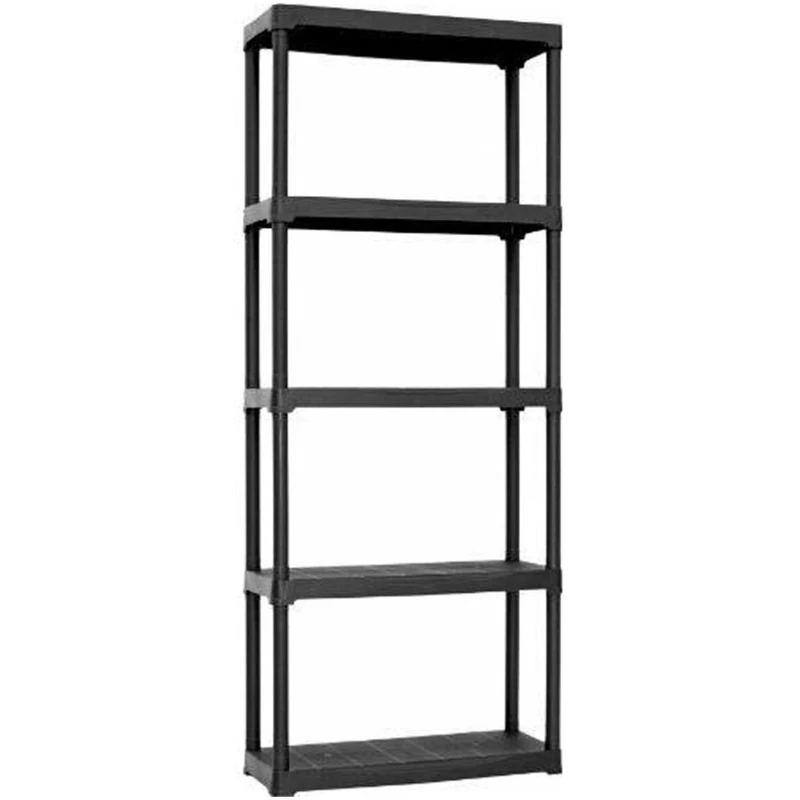 Modular shelf with 5 plastic shelves in polypropylene 90x40x176 cm. - Image 1