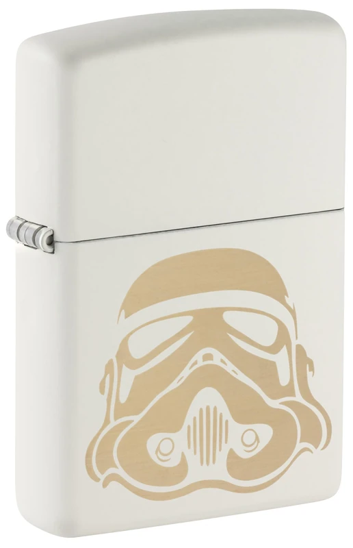 Zippo Windproof Lighter, Original Stormtrooper Helmet, White matte, Laser Engrave