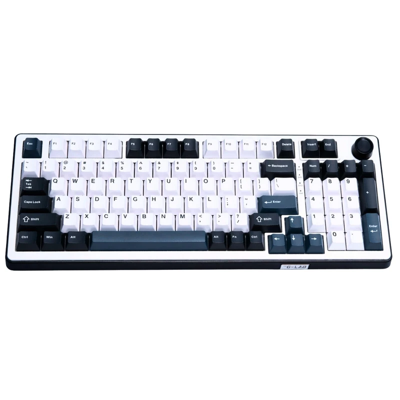 The G-Lab - KEYZ Elite 400 HE BW - Magnetic Gaming Keyboard Hall Effect 96% QWERTY US, Wired USB, 8000Hz Rapid Trigger, Adjustable Actuation 0mm, PBT Hot-Swap, RGB & Macros - Windows/Mac - Image 1