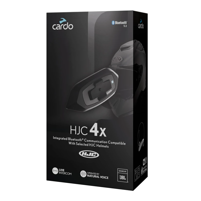 Cardo HJC-4X X For Premium Bluetooth ® Connectivity With Powerful JBL Sound. Relevant HJC helmets: RPHA (31,60,71,71c,91,91c), i(71, 91), f(31,71,71c)