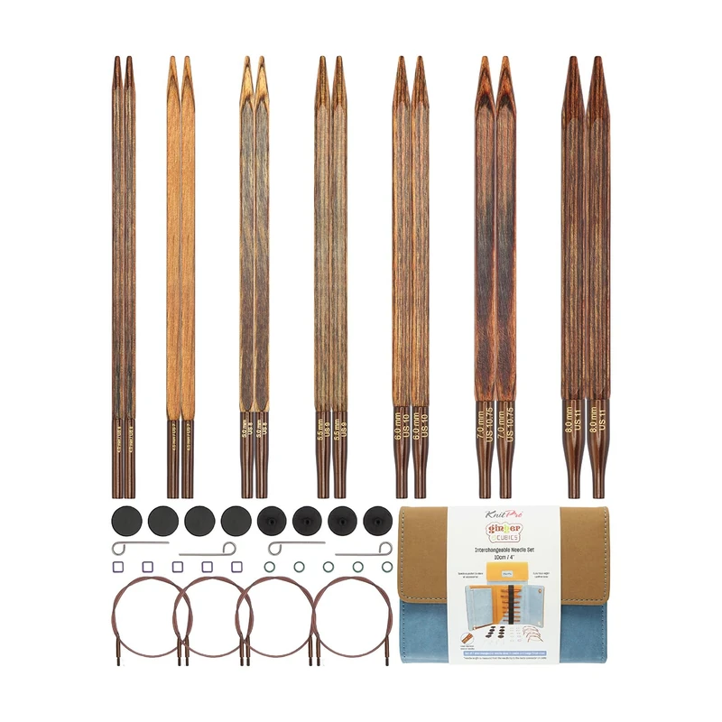 KnitPro Ginger Cubics Special IC Set - 4" (10cm)