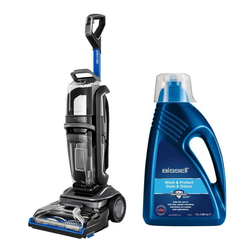 Bundle of BISSELL Revolution™ HydroSteam™ Carpet Cleaner, Carpet Stain Remover, Steam Cleaner, 3670E & Wash and Protect Formula, Professional strength to remove tough stains & odours, 1089N - Image 1