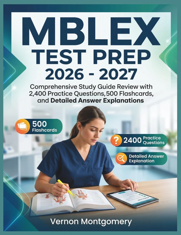 MBLEX TEST PREP 2026: Comprehensive Study Guide Review with 2,400 Practice Questions, 500 Flashcards, and Detailed Answer Explanations - Image 1