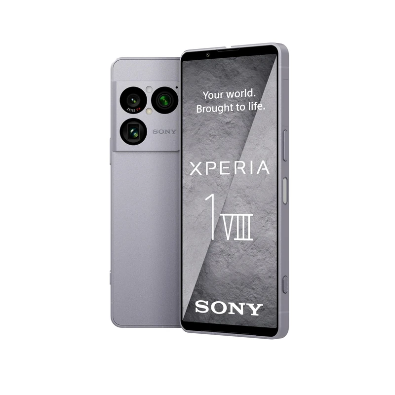Sony Xperia 1 VIII - 6,5" 19,5:9 FHD+ HDR OLED 120Hz, Triple lens with new telephoto lens, Xperia AI, 2-day battery, 3,5mm Audio, Dual SIM, Iolite Silver