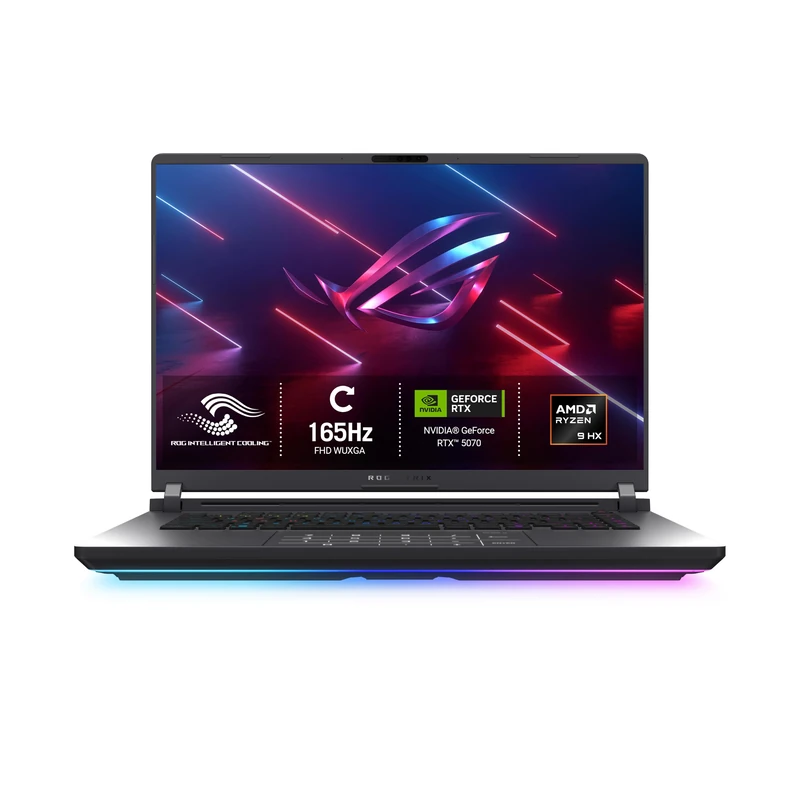 ASUS ROG Strix 16 G614PP Gaming Laptop | 16.0" WUXGA 165Hz Screen | AMD Ryzen 9-8940HX | NVIDIA GeForce RTX 5070 | 16GB RAM | 1TB PCIe SSD | Windows 11