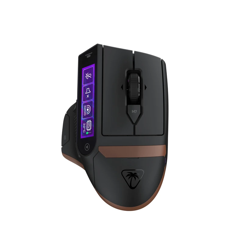 Turtle Beach Command Series MC7 Wireless Gaming Mouse - Built‑In Touchscreen Command Display, True 8K Polling, Owl‑Eye 30K DPI Optical Sensor, Tri‑Mode Connectivity, Titan Optical Switches