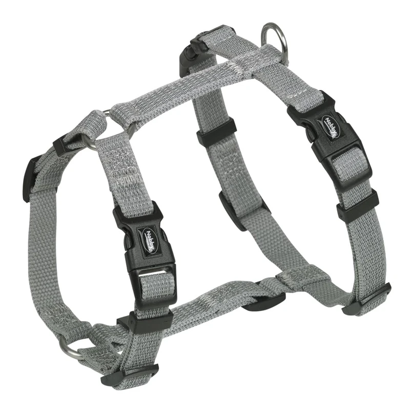 Nobby 52067-42 Harness Full Reflect Grey L-XL: Neck: 50-66 cm, Chest: 63-90 cm, W: 25 mm