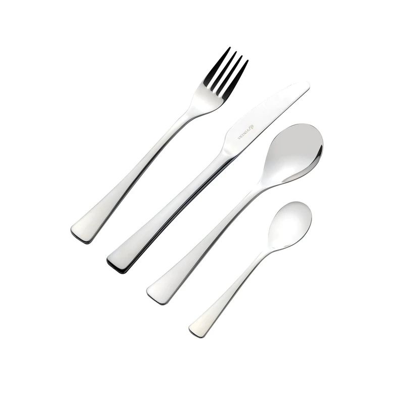 Viners Darwin Cutlery Set|Premium 18/10 Stainless Steel | Set of 16 Pieces| Silver Mirror Finish | Serves 4 |Dishwasher Safe | Gift Boxed Dinnerware