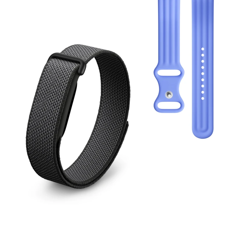 Google Fitbit Air - Screenless Activity Tracker with Fitness, Heart Rate, and Sleep Tracking - Works with iOS and Android - Obsidian + Fitbit Air Active Band - Lavender, Small