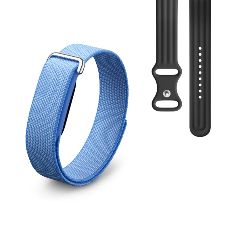 Google Fitbit Air - Screenless Activity Tracker with Fitness, Heart Rate, and Sleep Tracking - Works with iOS and Android - Lavender + Fitbit Air Active Band - Obsidian, Small