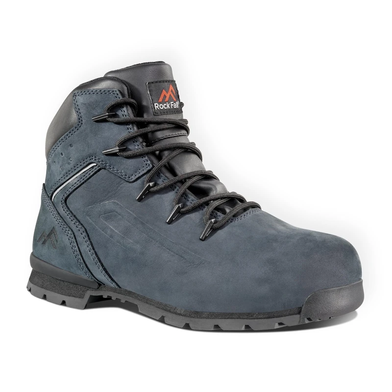 Rock Fall Kyanite RF390 Work & Utility Safety Boots Unisex, Steel Toe Cap Boots, SRC Slip Rated and Water Repellent, Cold Insulated and Wide Fitting UK 7 Blue