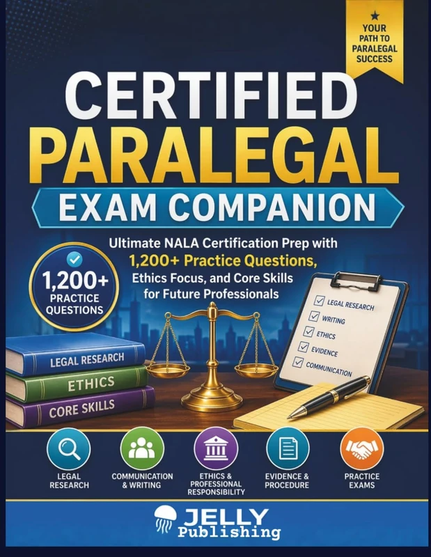 Certified Paralegal Exam Companion: Ultimate NALA Certification Prep with 1,200+ Practice Questions, Ethics Focus, and Core Skills for Future Professionals - Image 1
