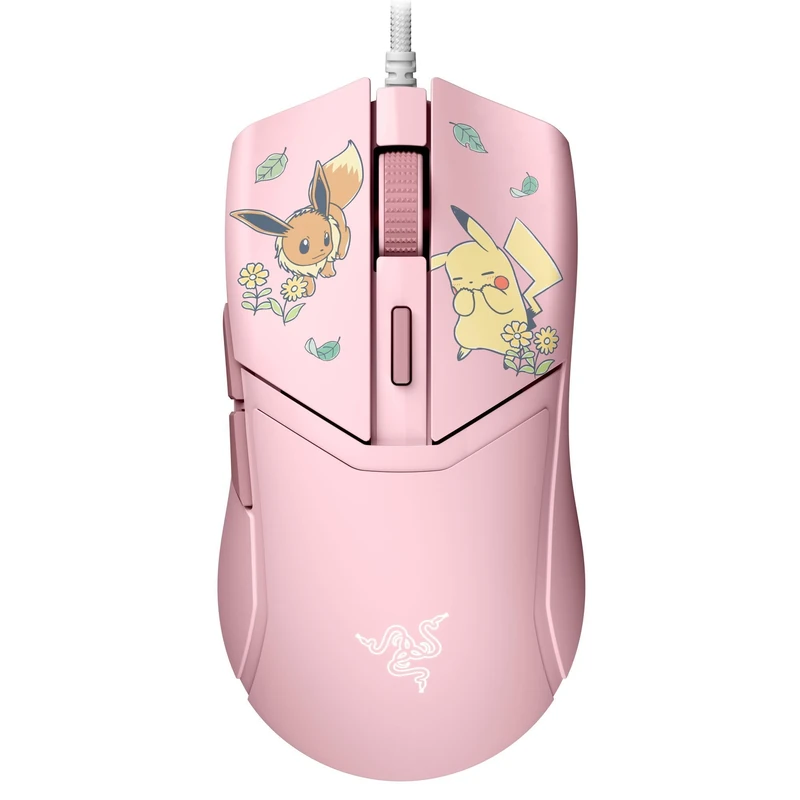 Razer Cobra Pokémon Pikachu & Eevee - Lightweight wired gaming mouse with Chroma RGB - 58 g - 8500 DPI - Speedflex cable | Pikachu & Eevee Edition