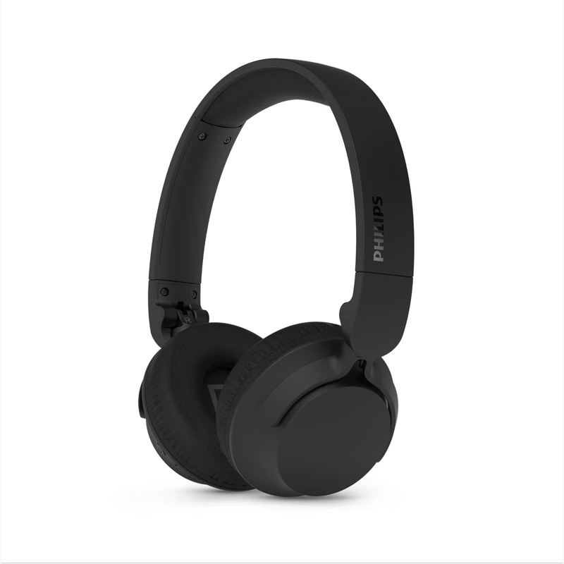 Philips TAH4500BK On‑Ear Wireless Noise‑Cancelling Headphones, 70h Play Time, Dynamic Bass, 32 mm Drivers, Bluetooth 6.0 Multipoint, Fast Pair, Replaceable Cushions & Battery – Black - Image 1